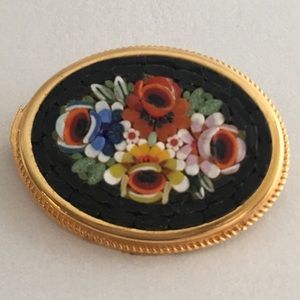 Vintage Micro Mosaic Brooch